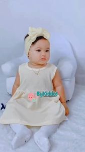 ByKiddos - (LOKAL) Dress Tanpa Lengan Anak Perempuan / Dress Lucu / Dress Anak Perempuan