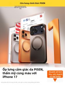 Pisen | Rotating Stand Anti-drop Transparent Magnetic Case for Iphone 15-17/Air (2020) Series
