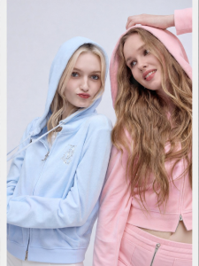 Juicy Couture | New 100 Percent Cotton Velvet Hoodie Outerwear
