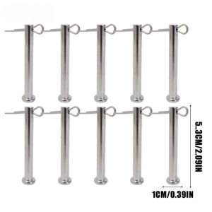 50Pcs Galvanized Flat Head Pin Carbon Steel Drilled End Anti Rust Shear Resistant for Machinery Furniture Connection