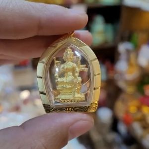 [Size 3 Cm Cao Cấp] Mặt Dây Truyền Phật Tứ Diện Chất Liệu Đồng Vàng