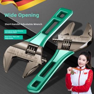 NAIFUNA | Multipurpose Adjustable Wrench Big Jaw Short Handle