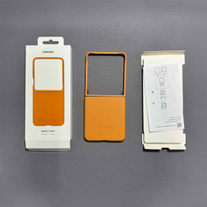 Samsung | Original Leather Case For Samsung Z Flip7 5G Slim Shockproof Back Cover Bumper For Galaxy Z Flip 7 Leather Mobile Phone Shell