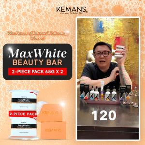 Kemans MaxWhite Beauty Bar - Whitening Soap for Radiant Skin