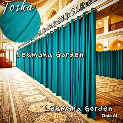 Gorden sekat ruangan mesjid mushola panjang 3 meter murah