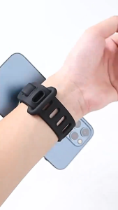 Universal Magnetic Wrist Phone Holder 360° Rotatable Sweat Resistant Strap For Navigation And Sports For Running/Fitness
