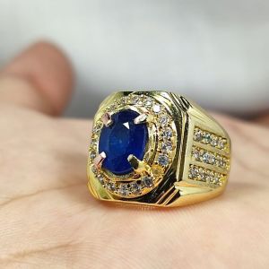 CINCIN BATU PERMATA BLUE SAFIR ORIGINAL AFRICA