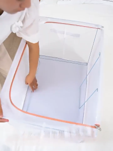 Waterproof Large Folding Storage Box Breathable Folding Clothes clothes organizer Locker Steel Locker Waterproof Oxford Material Dustproof and Moisture proof