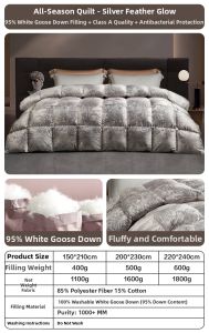 Boyang Home Textile | Thick All-Seasons Goose Down Duvet