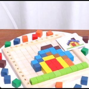 Wooden 100 Counting Cubes/Montessori Early Learning Toy/Puzzle Block Toy for Early Math Learning/Stacking Blocks for Kid