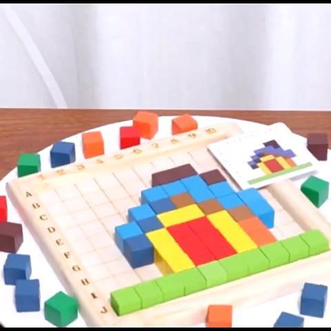 Wooden 100 Counting Cubes Montessori Early Learning Toy Puzzle Block