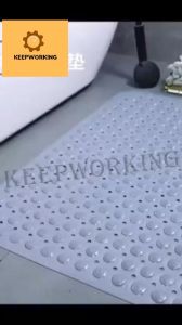 KEEPWORKING Anti-Slip Bathroom Mat PVC Shower Mat Anti-Skid Floor Mat For Bathroom