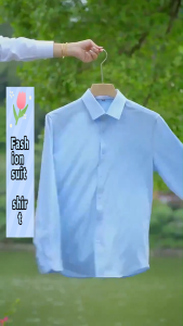 Mens Business Formal Casual Shirts Plus Size Long Sleeve Slim Fit Korean Suit Shirt Kemeja Lelaki