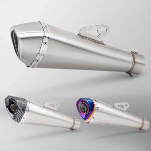 2 Inches Motorcycle Exhaust Muffler Pipe Exhaust Canister Tail PIPE Modified Escap Vent Pipe Power End Pipe Universal For Vespa GTS GTS125 S125 Benelli Kymco DOWNTOWN AK550 KRV180 Sym HUSKY JETX 150 Zontes Zt310t G310GS G310R etc