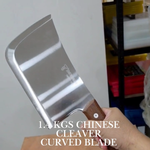 Chinese Cleaver Pang tadtad 1.4 kgs heavy duty stainless steel with curved blade