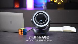 2025 (3 Years Warranty) 3 In 1 Table Fan Multi Function With Night Light 4 Rd Gear Wind Speed Air Circulation Fan Ultra Long Battery Life 4000mha Battery Capacity Electric Fan 12 Hour Timer Function Mini Fan 桌面风扇 循环风扇 迷你风扇