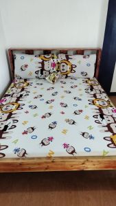 SUPER QUALITY NO LUKOT BEDSHEET FULLY GARTERIZED WITH 2 PILLOW CASE