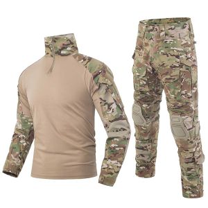 SINAIRSOFT G3 Combat Suit Comes With Knee/Elbow Pads Outdoor BDU Gen3 Tactical Uniform Shirt And Pants Set