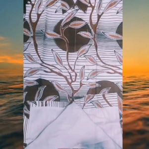 Baju Batik Pria Dewasa Batik Pria Lengan Panjang Lengan pendek Setelan Sarung Celana Cowok Batik Pria Murah Terbaru Casual Formal Full Furing Batik Wisanggeni Solo Motif Bulan Ranting Sogan Putih