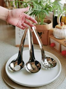 Short Handle 304 Stainless Steel Soup Spoon Rice Spoon Tea Leaf Skimmer Egg Cooker Soup Ladle Kitchen Cooking Utensils Set