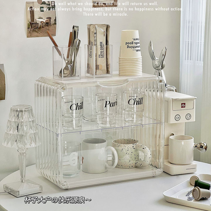 Dustproof Cup Holder Water Cup Holder Transparent Acrylic Cup Storage