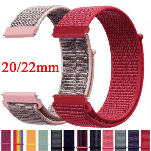20mm 22mm Nylon Loop Strap For Xiaomi Watch 2 Pro S4 S3 S2 S1 Pro Active Watchband Belt for Huawei/Amazfit/Samsung Watch Band