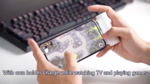 Mini PowerBank 5000mAh  Fast Charging Power Bank 2 in 1 Portable Charger Battery Capsule Power Bank Lightning/Type-c Dual Ports LED Power Display for iPhone and Android DZ