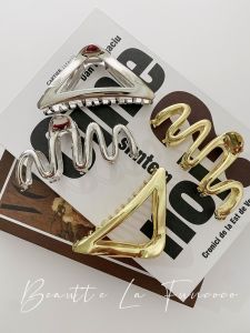 Large Size Metal Shark Hair Clip Womens Stylish Hair Accessories Hair Grips Hair Bands Headwear Fashionable Hair Clamps