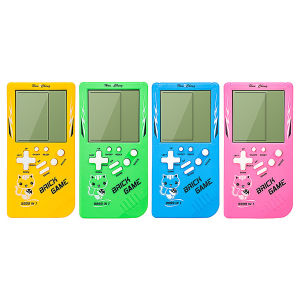 Building block handheld game console with 3.5-inch large screen classic childrens interactive game console