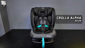 Crolla Alpha R129 Car Seat Baby Convertible (Newborn- 25kg) Alpha Gold I-size