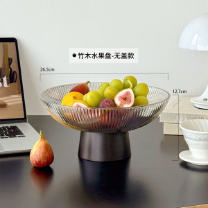 Bát Đựng Trái Cây Bằng Tre Có Nắp Bát Đựng Đồ Ăn Nhẹ Có Chân Bát Đựng Kẹo Bát Đựng Trái Cây Sang Trọng Dùng Trong Gia Đình