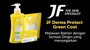 JF Derma Protect Green Cool Sabun Antiseptik Antibakteri Cair untuk Sehari-hari (Botol 200ml)