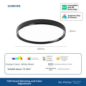 Full Spectrum Eye Protection LED Simple Modern Round Ceiling Light
