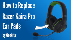Geekria อะไหล่แผ่นรองหูสำหรับ Razer Kaira Pro Kaira Pro Halo Infinite Edition Kaira X Kaira ฟองน้ำหูฟังแผ่นรองหูฟังถ้วยหู