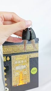 Celengan Miniatur Kabah SEDANG Bahan Kayu Multiplex Ukuran 10x 10 x 15 cm Buka Tutup Pakai Kunci | Celengan Kabah Kunci Ukuran Sedang Buka Tutup | Kotak Amal Sedekah Subuh Buka Tutup Pakai Kunci | Souvenir Pernikahan Oleh Oleh Haji Umrah