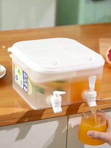 5L Filtering Faucet Water Kettle Plastic High-capacity Fruit Tea Preservation Kettle Home High Temperature Resistant WaterKettle