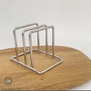 【24H】304 Stainless Steel Cutting Board Rack Pot Lid Holder Heavy Duty Kitchen Organizer Chopping Board Pan Tray Storage Stand
