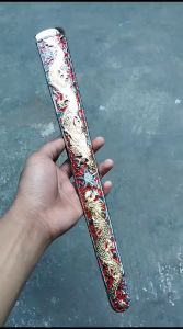 Pendok Keris Bunton Solo Tatah Tempel 3D Motif Naga Kemalo Silih Asih