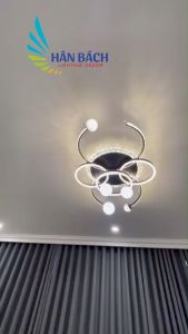[MẪU MỚI] Đèn ốp trần hiện đại 3 chế độ sáng có điều khiển từ xaĐèn trần cho phòng khách phòng ngủ siêu đẹp