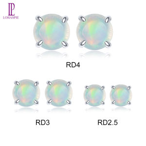 Lohaspie แหวนเงินแท้925เครื่องประดับต่างหูแบบดั้งเดิมต่างหูอัญมณีทรงหลังเบี้ยต่างหูตุ้มหูโอปอลธรรมชาติต่างหูโอปอลแท้ต่างหูต่างหูหินวันเกิดโอปอลสำหรับผู้หญิง