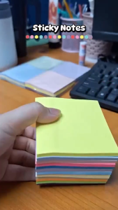 2000 Sheets Sticky Notes Pastel Color Multicolor Note Paper Office School Supplies Stationery