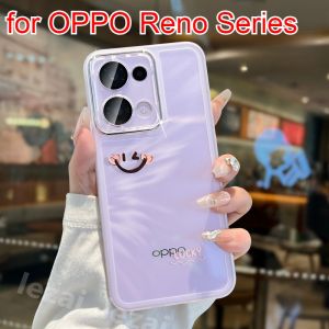 OPPO Reno 13 Pro 13F Case OPPO Reno 12 Pro 11F 10 11 Pro 8T 8Z 7Z 8 5G Phone Case with Camera Protector Aesthetic Shockproof Thickened Air Cushion Anti-Fall Back Cover