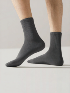 Secret World | Antibacterial Deodorant Sweat-absorbent Breathable Cotton Men Socks Mid-length