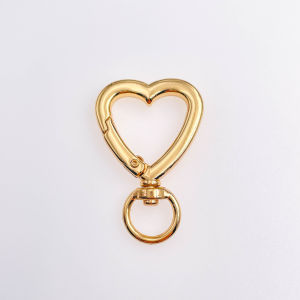 Activity Hardware Accessories Heart Shaped Spring Ring Chain Hook Decorative Button Connector Shoulder Strap Buckle