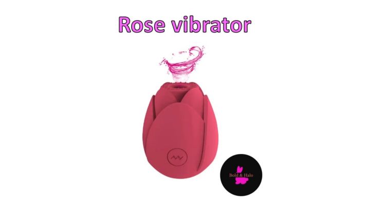 Rose Vibrator (10 modes, sucking, waterproof, pocket sized)