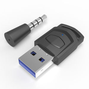KEBIDU | USB Bluetooth 5.0 Transmitter Wireless Headphone Adapter Receiver for Sony PS5/PS4 Game Console PC Gaming Headset Speaker