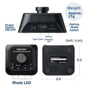 Sanwa Supply | Bluetooth Multimedia Controller & Customizable Page Turner