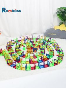 Romboss 28/40/54/101pcs Magnetic Designer Construction Set Model & Building Toy DIY Magnetic Blocks Tiles Montessori Educational Toys For Kids Gift