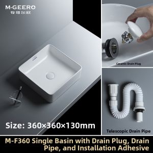 DANBIYIN | Nordic Square Ceramic Washbasin 60cm