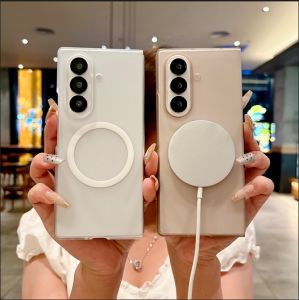 For Samsung Galaxy Z Fold 7 Casing No Yellowing Transparent Slim Hard Phone Case Cover